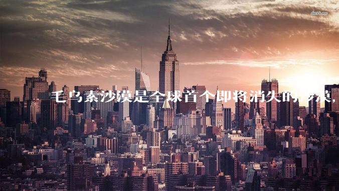 毛乌素沙漠是全球首个即将消失的沙漠，从荒漠到绿洲中国做了哪些工作？对当地生态有哪些影响？