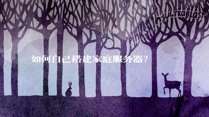如何自己搭建家庭服务器？