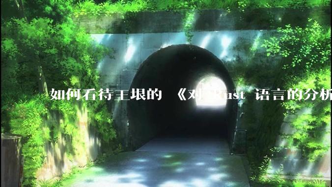 如何看待王垠的 《对 Rust 语言的分析》？